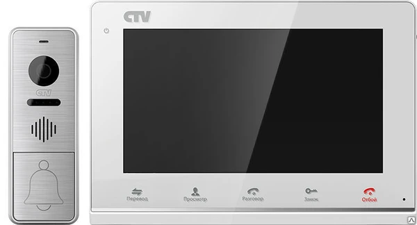 Фото CTV-DP3700 B Комплект цветного видеодомофона 7" CTV