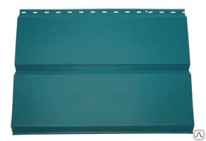 Фото Красивый Металлосайдинг - брус для фасада дома цвет 5021 БИРЮЗА, 0,43мм