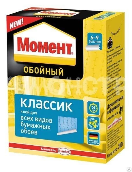 Фото Клей 'Момент Классик', 200 г (761780) (24) В,С ТЗХ