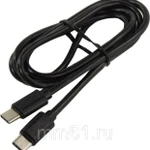 фото Кабель Smartbuy USB 2.0 Type-C to Type-C, fast charging, черный, 1м (iK-3112fc black)/60