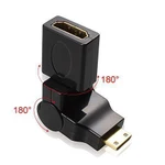 фото Переходник mini HDMI/HDMI, 19M/19F угол вращения 360 град. для телевизоров