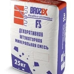 фото Штукатурка Brozex Короед FS 3002 декоративная белая 25 кг