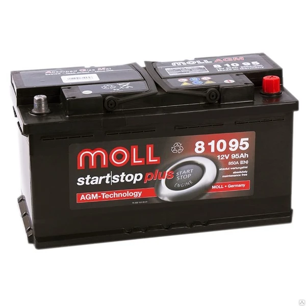 Фото MOLL AGM 12v-95Ah Аккумуляторы автомобильные