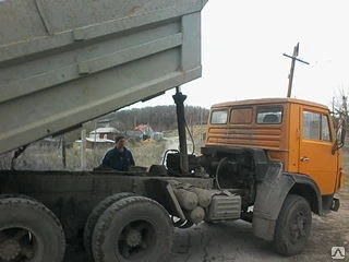 Фото Доставка песка речного