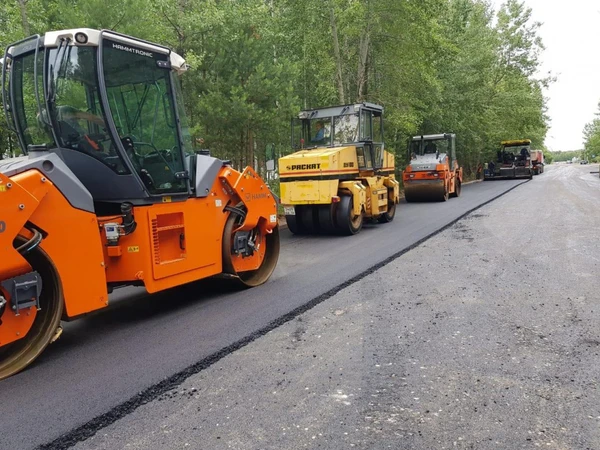 Фото Асфальтирование в Новосибирске укладка