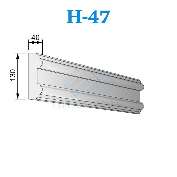 Фото Фасадные наличники из пенопласта (пенополистирола) Н-47, ПСБ-С-25Ф. Фасадный декор из пенопласта