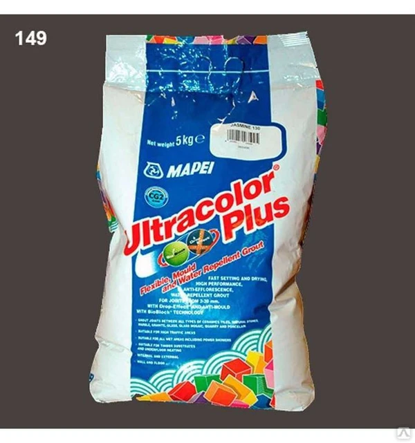 Фото Затирка Mapei UltraColor Plus 2 кг 149 вулканический пепел 6932