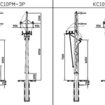 фото Опора ЛЭП стальная из гнутого профиля КС10ФМ-3Р