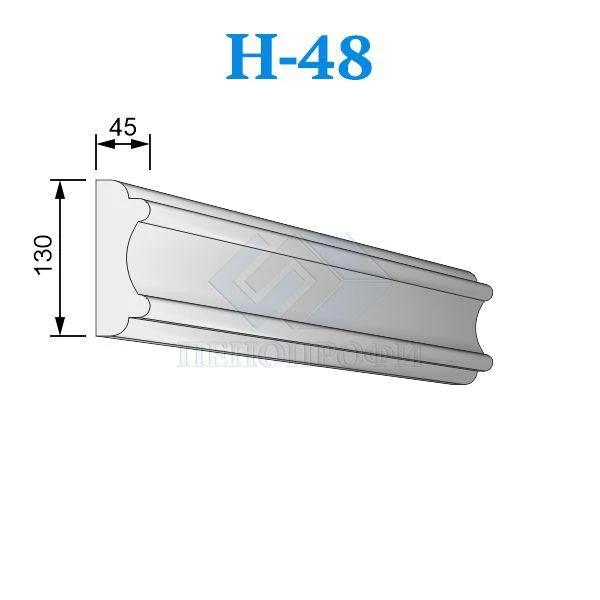 Фото Фасадные наличники из пенопласта (пенополистирола) Н-48, ПСБ-С-25Ф. Фасадный декор из пенопласта