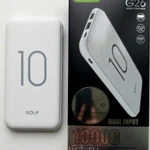 фото Внешний аккумулятор GOLF G26/10000 mah + Кабель Micro usb /In Micro usb, Lighting /Out USB 1 А, 2.1A/White