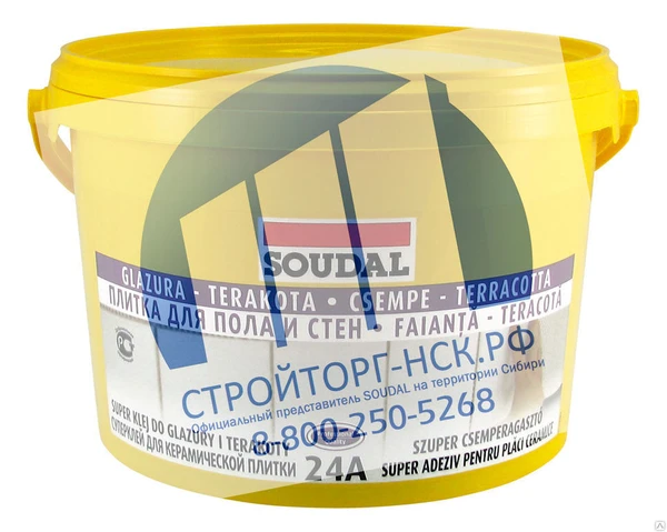 Фото Суперклей для плитки 24А Soudal 5 кг (107752)