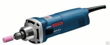 Фото Машина прямая шлифовальная BOSCH GGS 28 C (650Вт,6/8мм,пл.пуск,28000об/м...