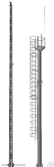 Фото Опора РРЛ 35 м для радиорелейной аппаратуры Металлическая