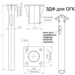 фото Деталь фундамента закладная для несиловых опор ЗДФ-0.108-1.2(К170-130-4х14)-02 Пересвет В00000206