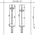 фото Опора ЛЭП стальная из гнутого профиля ОАС10Ф-3Р+2