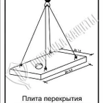 фото Схема «Плита перекрытия колодцев с отверстием» (300х400 мм)