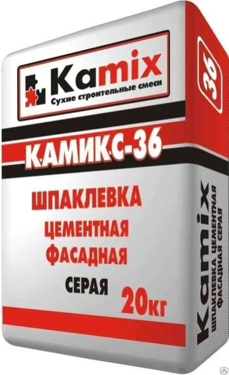 Фото Шпатлевка фасадная финишная "Камикс-36" 20кг шт