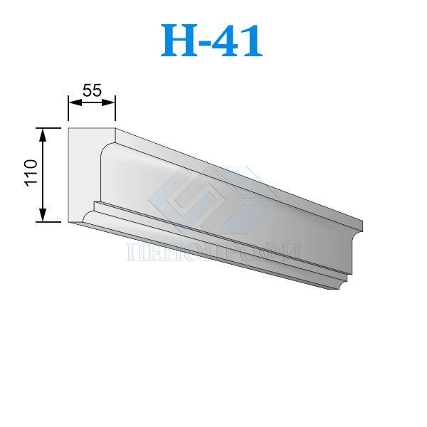 Фото Фасадные наличники из пенопласта (пенополистирола) Н-41, ПСБ-С-25Ф. Фасадный декор из пенопласта