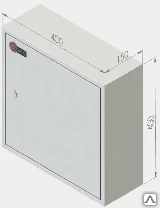 Фото Щит с монтажной панелью 400х400х150 мм