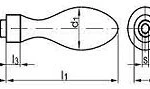 фото М10х14мм ручка неподвижная DIN 39