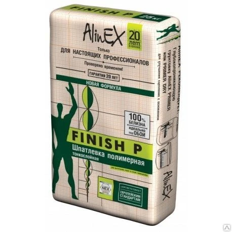 Фото Шлевка Полимерная ALINEX FINISH P., 25 кг