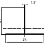 фото Т- профиль 76/54/1.7 PDV-1021