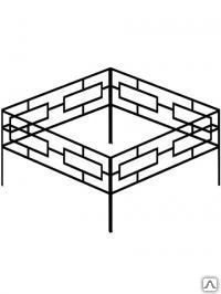 Фото Оградка ритуальная сварная