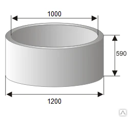 Фото Кольцо колодца КС 1000 мм