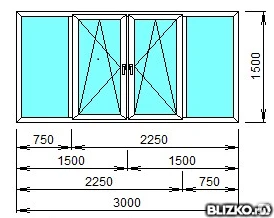 Фото Лоджия пластиковая 3000х1500 WHS 5-камерный (2-камерный стеклопакет, 3 сте