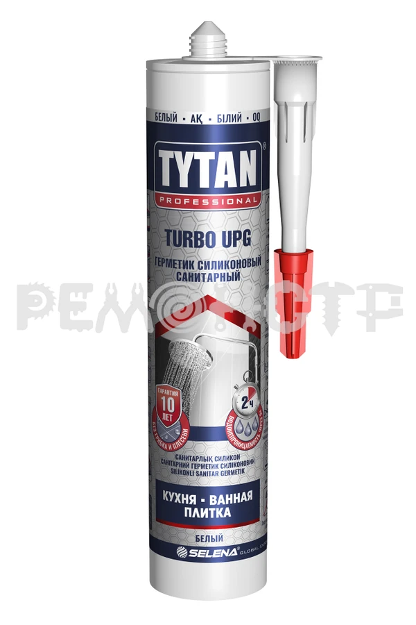 Фото Герметик силикон санит 280мл  (белый) TYTAN Professional UPG TURBO (12) (под заказ) П