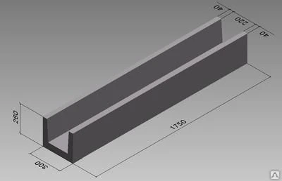 Фото Лоток ливневой канализации ЛИ1,75