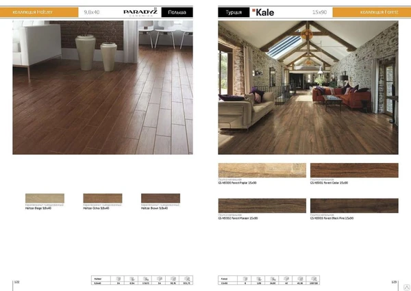 Фото Плитка керамическая под паркет Польша
