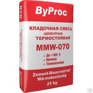 Фото Кладочная смесь огнестойкая ByProc, 25 кг MMW-070