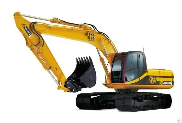 Фото Стекло лобовое нижнее для JCB JS220