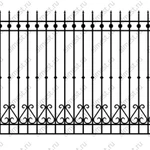 фото Секция забора кованая ННЗ-013 1,2м