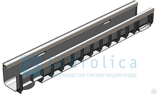 Фото Лоток водоотводный Gidrolica®Standart Plus ЛВ-10.14,5.12 пластиковый (усиле