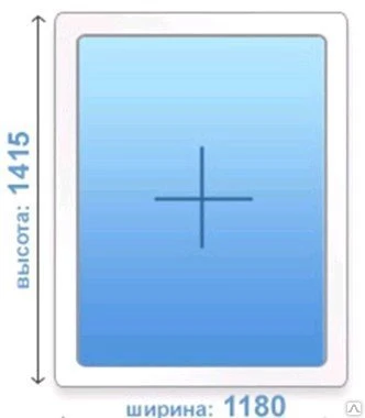 Фото Пластиковое окно ПВХ №5 одностворчатое
