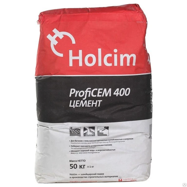 Фото Цемент Holcim Profi 400, 50 кг