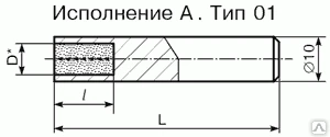 Фото Карандаш алмазный 3908-0093 2 карата ГОСТ 607-80