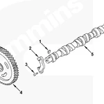 фото Шестерня распредвала на двигатель Cummins 4-6BT 3929028 3912884