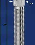 фото Шпилька колесная М 12х1,5х62 (CRP143A62) Ellis