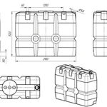 Фото №3 Емкость SK 2000 литров прямоугольная без обрешетки