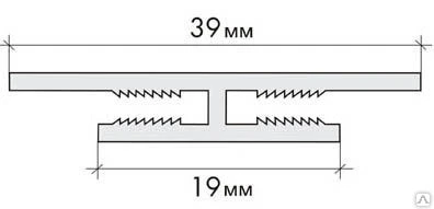 Фото Алюминиевый H профиль для композита.