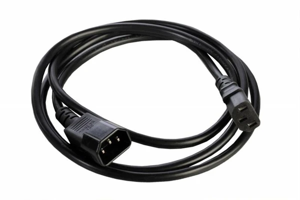 Фото Шнур питания R-10-Cord-C13-C14-1.8 C13-С14 проводник. 3х1кв.мм 1.8м 220В 10А черн. Rem 892857