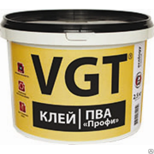 Фото Клей ПВА профи VGT (1 кг; 2,5 кг; 10 кг; 30 кг)