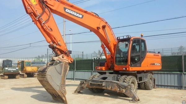 Фото Аренда экскаватора колёсного Doosan DL16