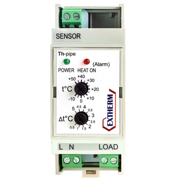 Фото Термостат мех. для труб 16А на DIN-рейку EXTHERM Th-pipe