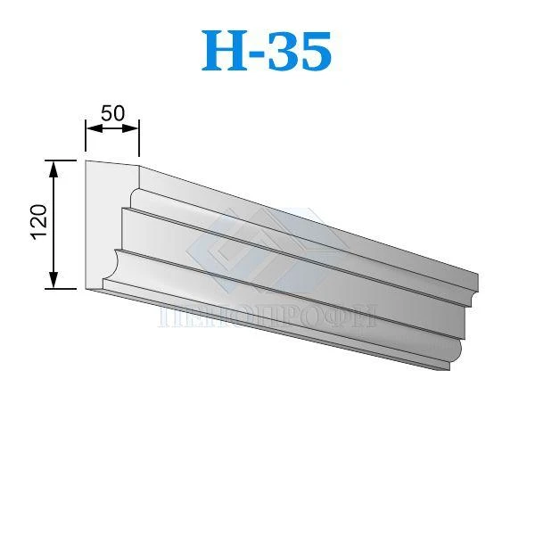 Фото Фасадные наличники из пенопласта (пенополистирола) Н-35, ПСБ-С-25Ф. Фасадный декор из пенопласта