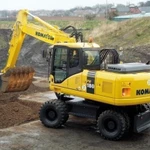 фото Аренда экскаватора колёсного Komatsu PW180