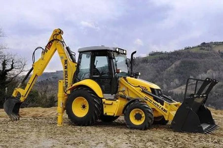 Фото Планировка экскаватором погрузчиком KOMATSU WB93R-2